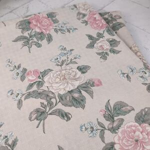 Martha Stewart Tea Rose Curtain Panels 40x84 Vintage Romantic Cottage Floral